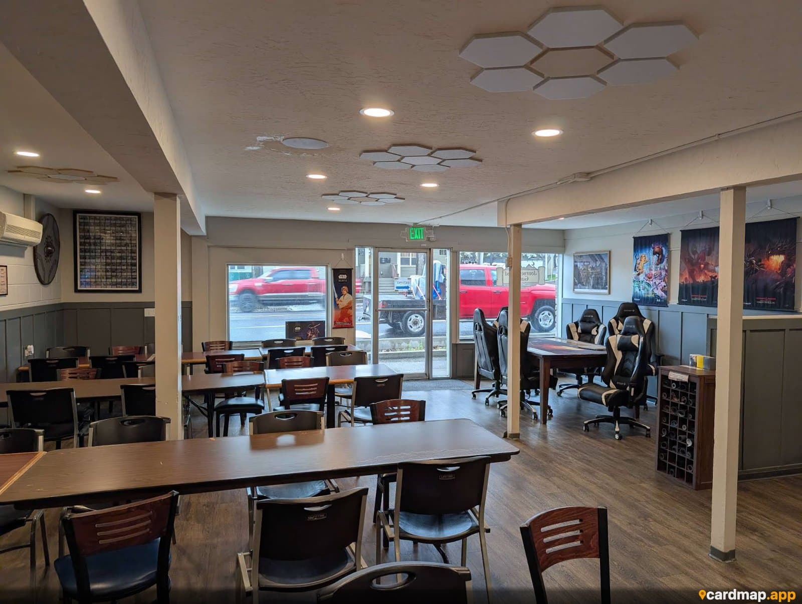 Spacious tournament and community play area